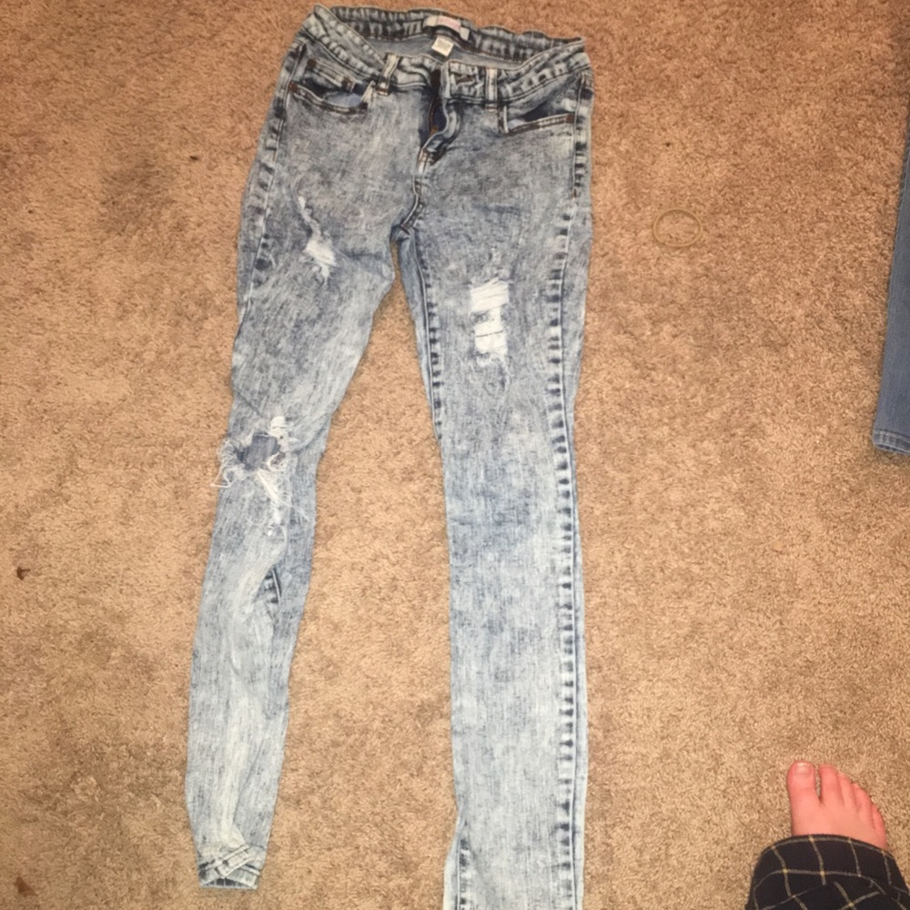 Acid wash jeans size 4
